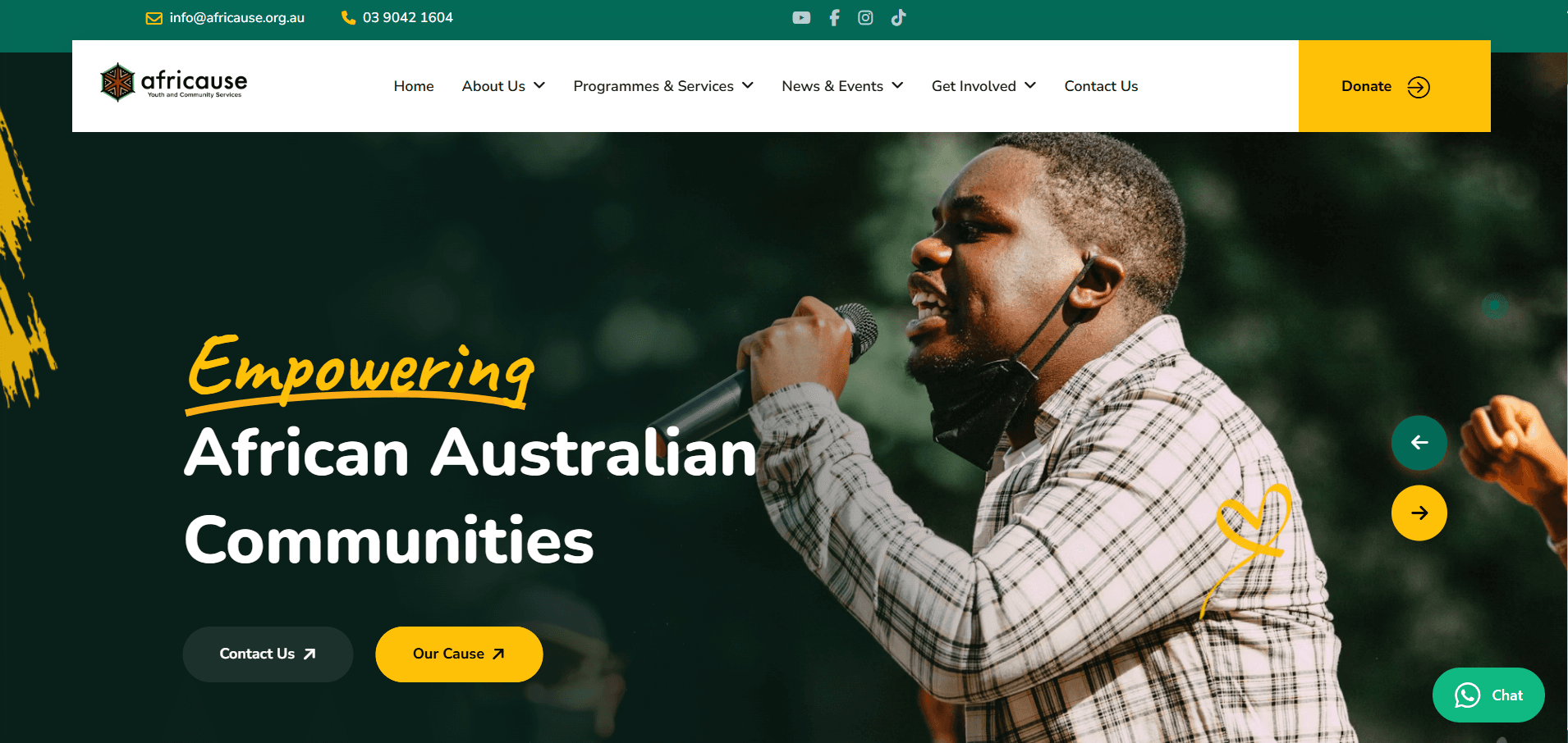 Africause Charity Website