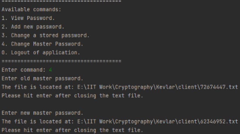 Kevlar - Password Manager