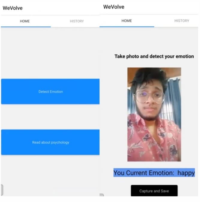 WeVolve Emotion Detection App